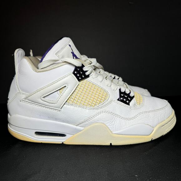 Size 10 - Nike Air Jordan 4 Retro Purple Metallic Men's Shoes